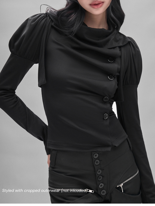 Diagonal Drape Top