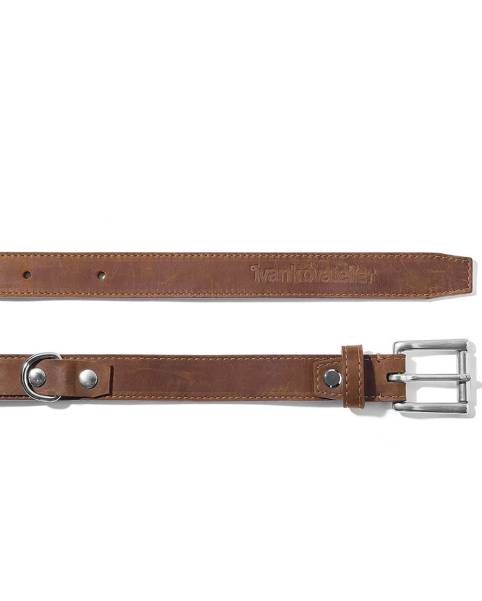 D Rings Leather Belt