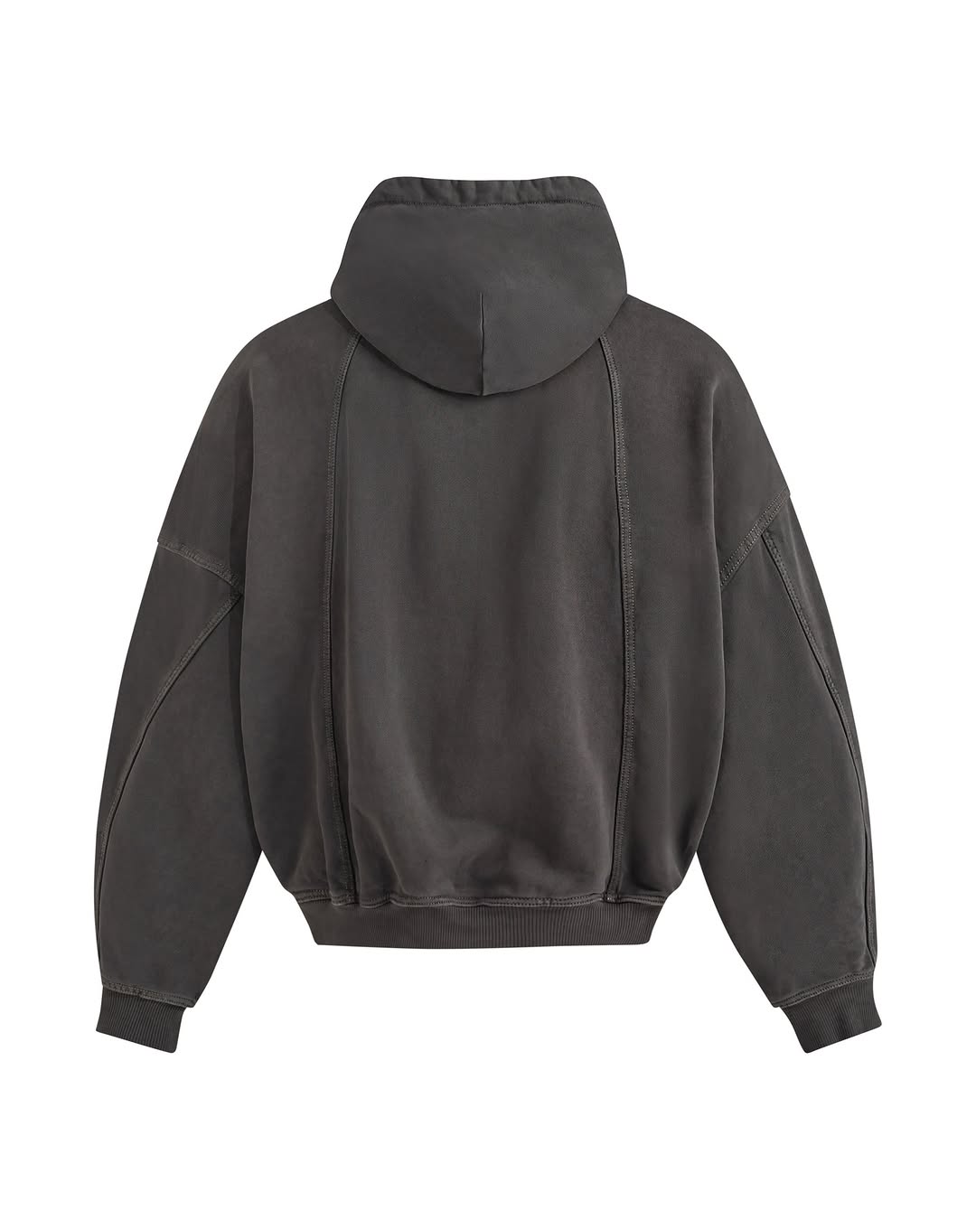 Spliced Washed Hoodie