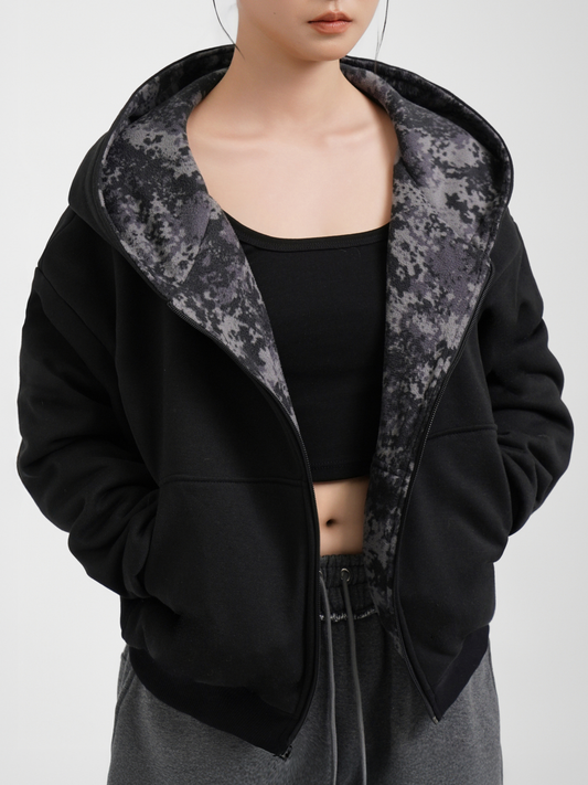 Fur Hoodie Two-Sided