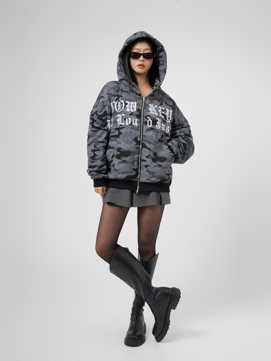 Oversized Camo Hoodie