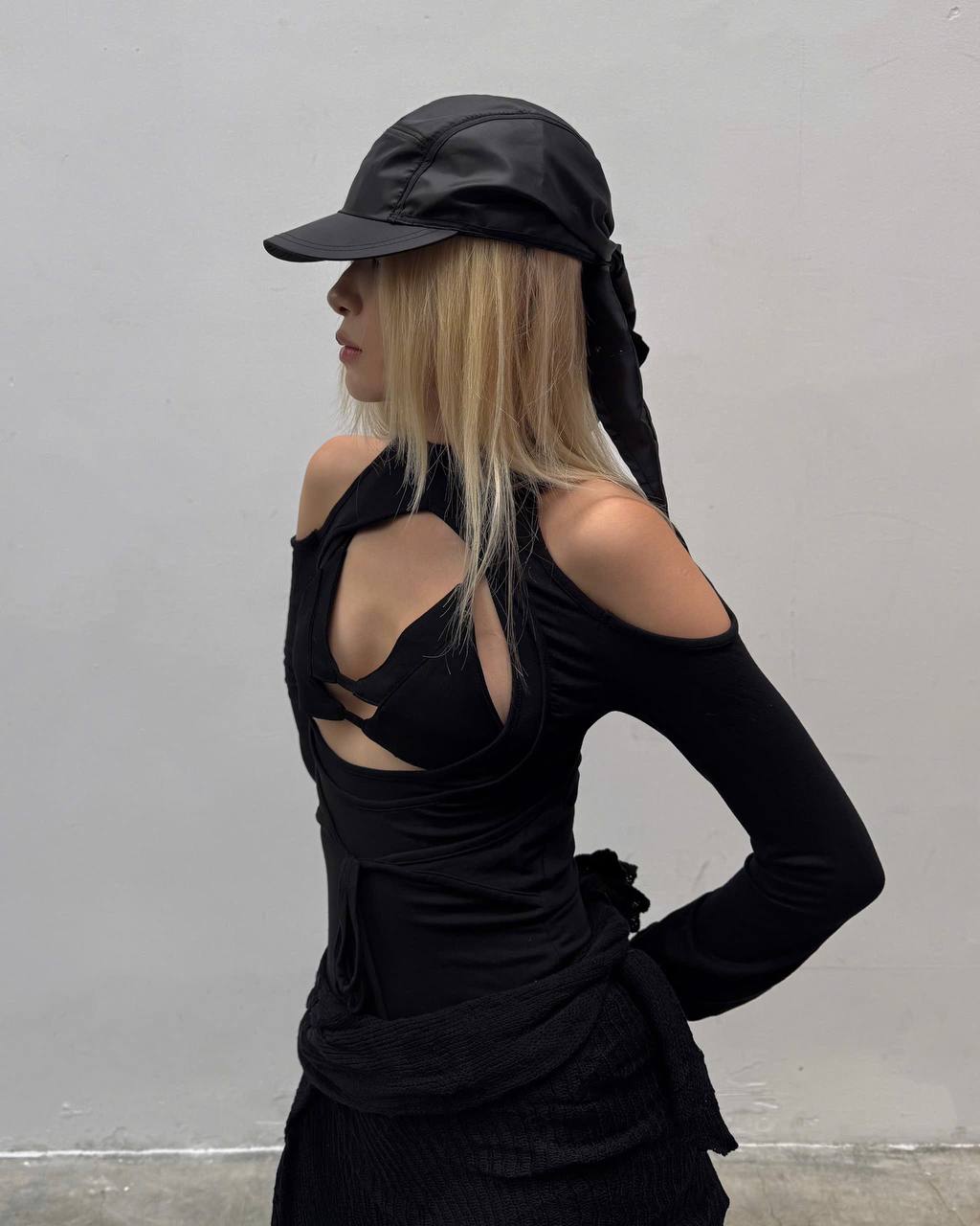 SAGITTARIUS.APLUS NYLON SCARF CAP (BLACK)