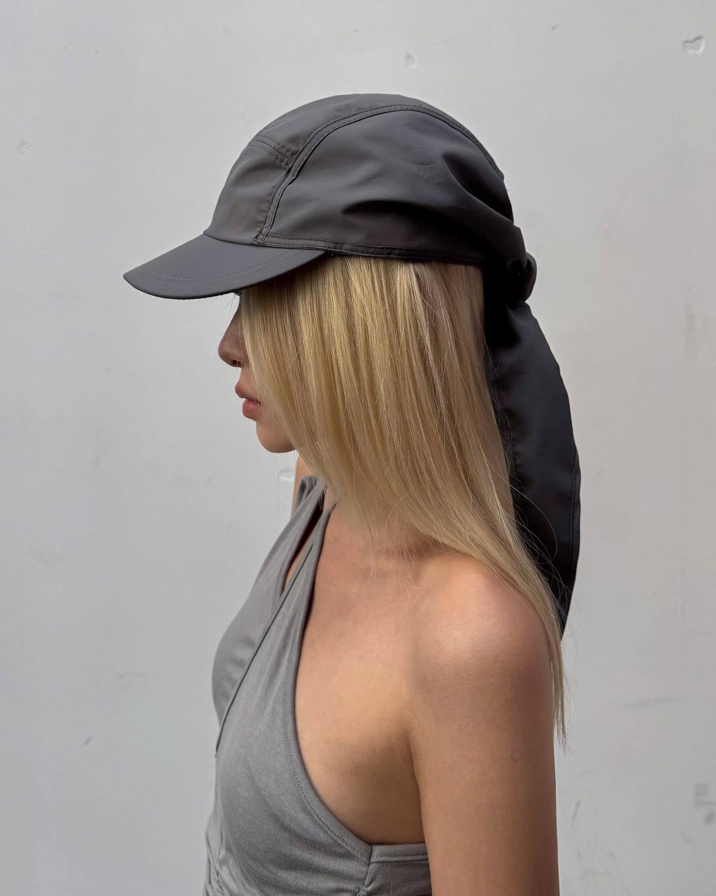 SAGITTARIUS.APLUS NYLON SCARF CAP (GREY)