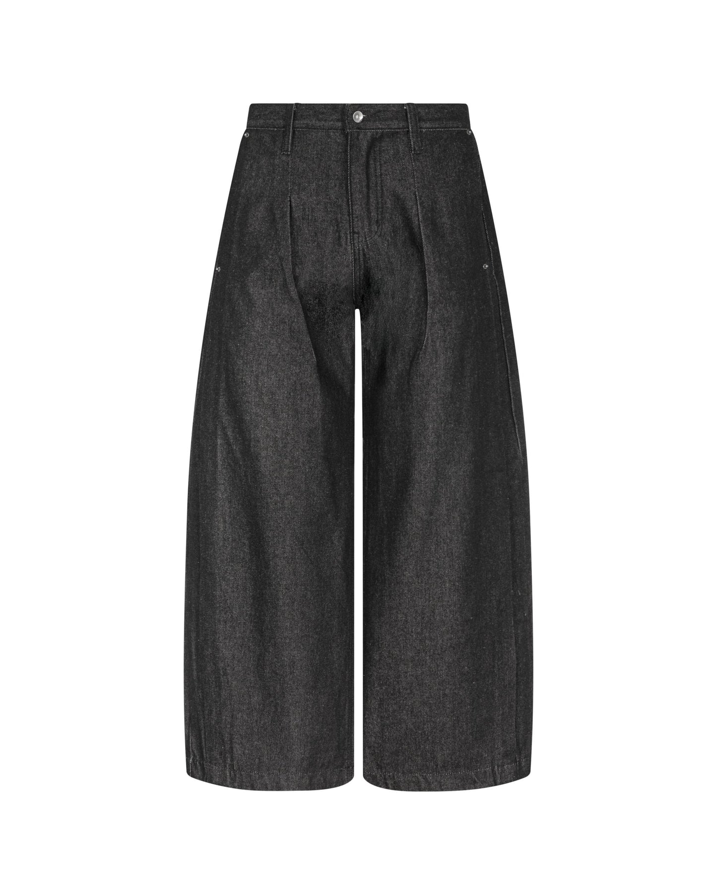 Plissé Raw Denim Pants