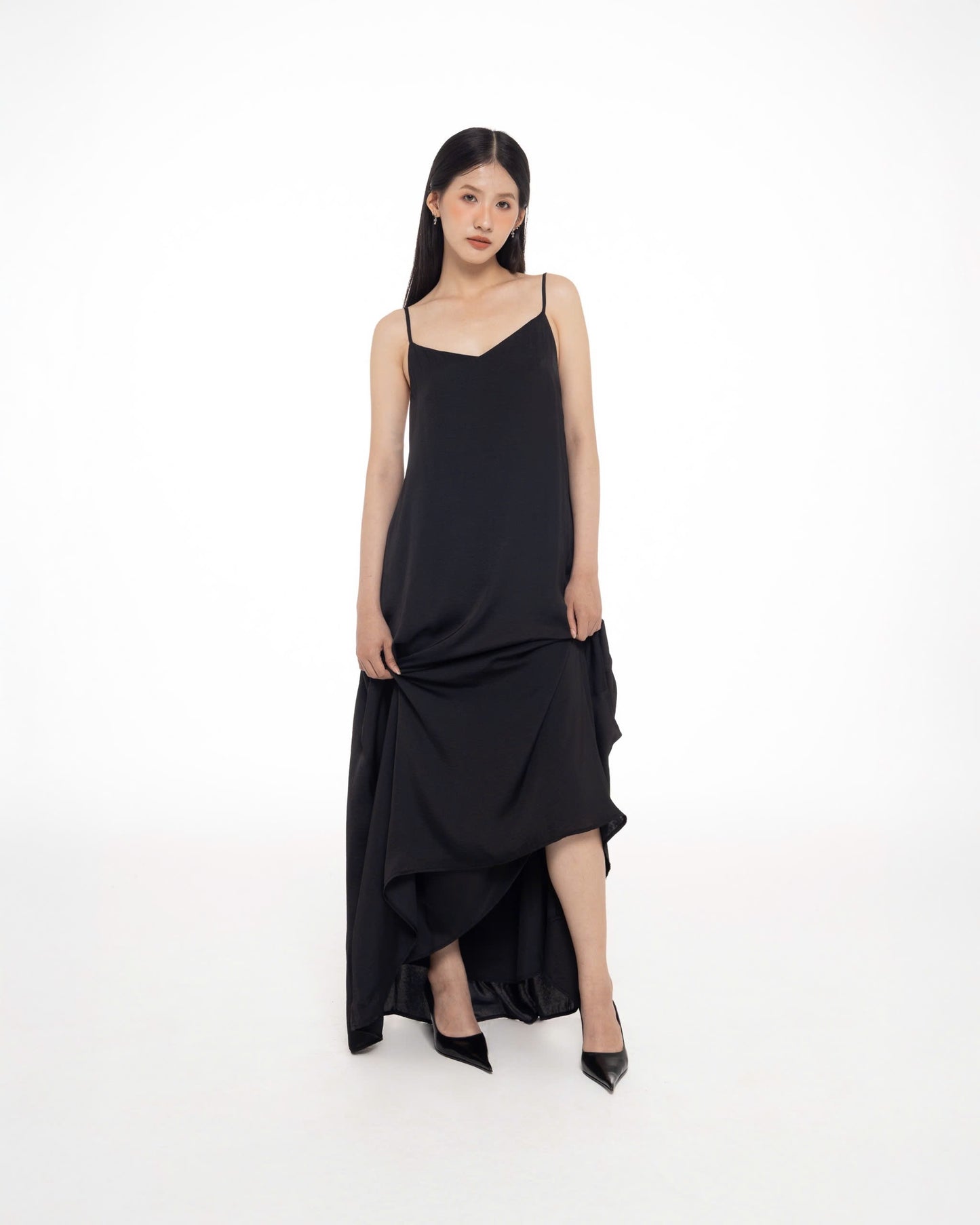 MELANCHOLY CODA MAXI DRESS (BLACK)