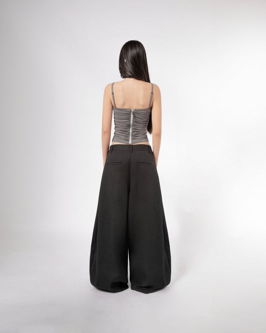 Rebel Pleated Wide Pants