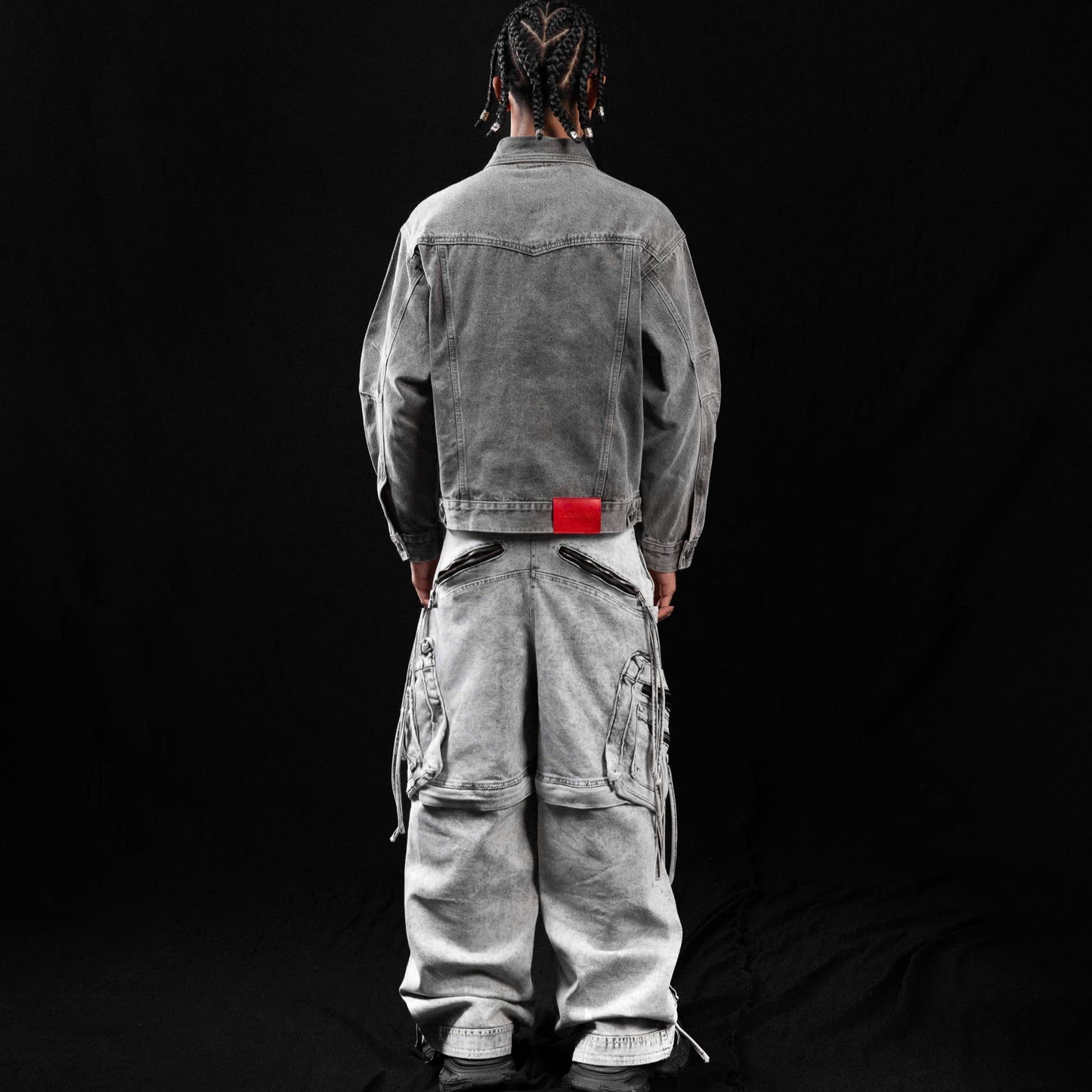 IVANKOV OVERSIZED DENIM JACKET (GREY WASHED)