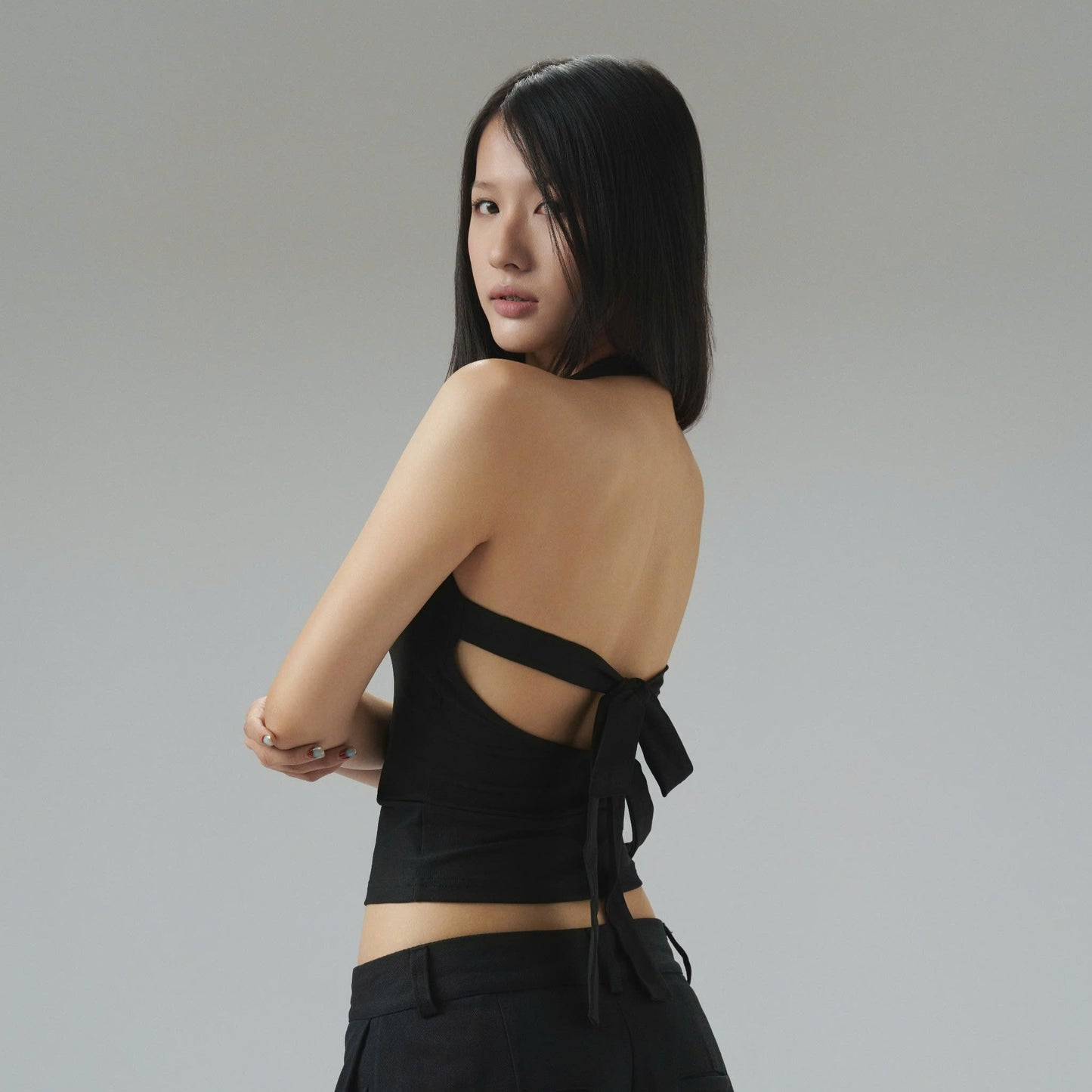 MELANCHOLY DESIRE CHARM TOP (BLACK)