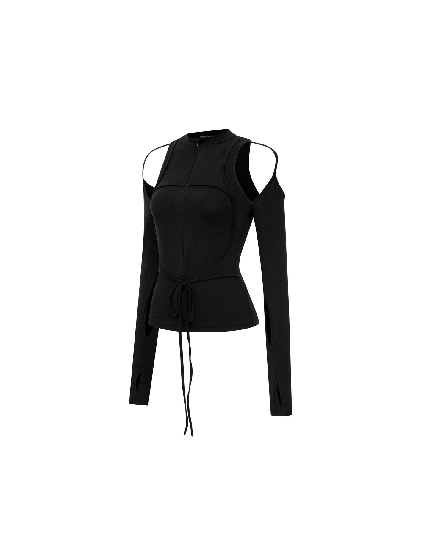 Swirling Cut-out Long Sleeves