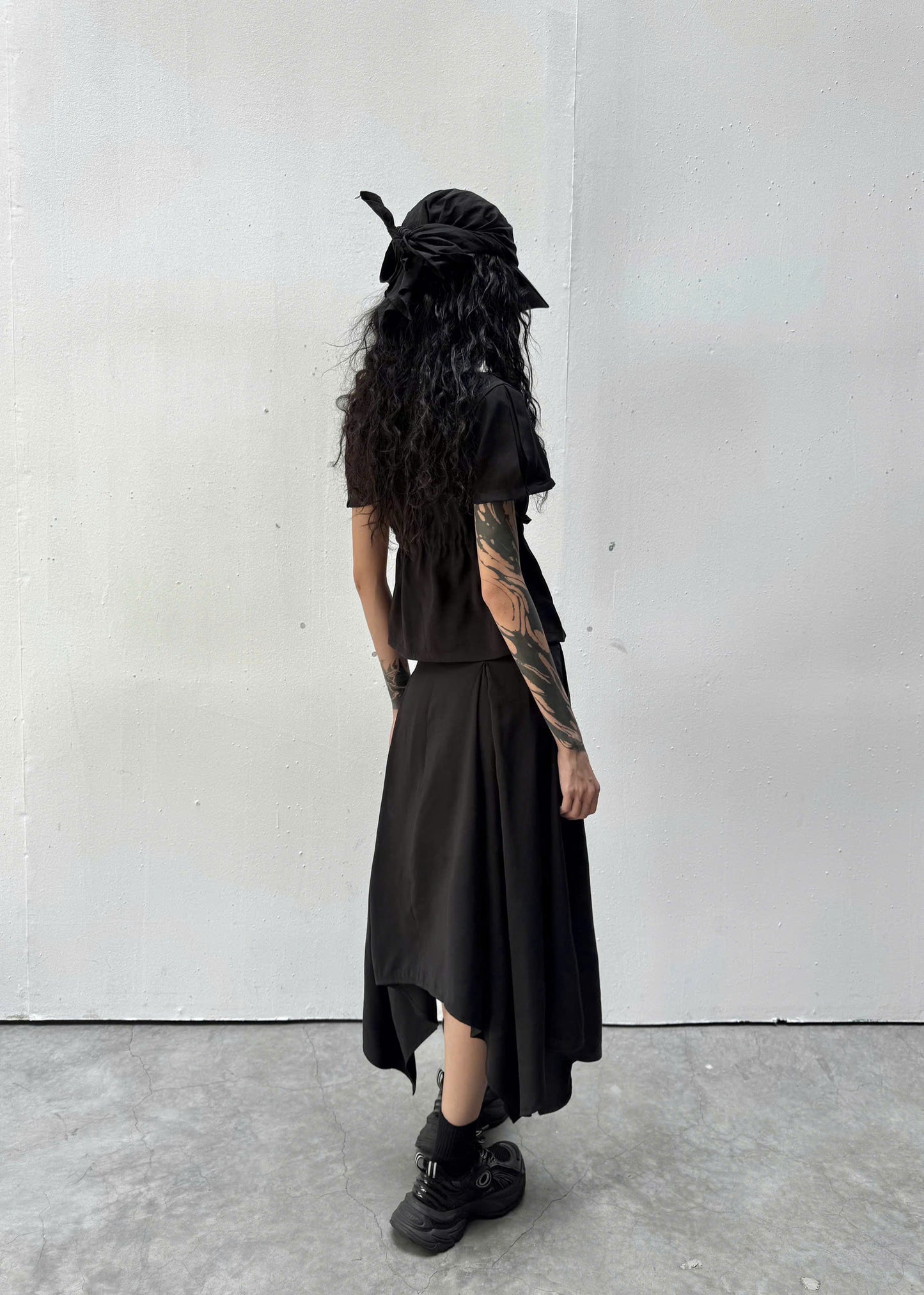 Folding Unbalance Skirt