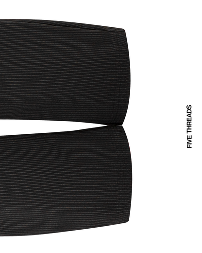 Plissé Striped Wide Pants