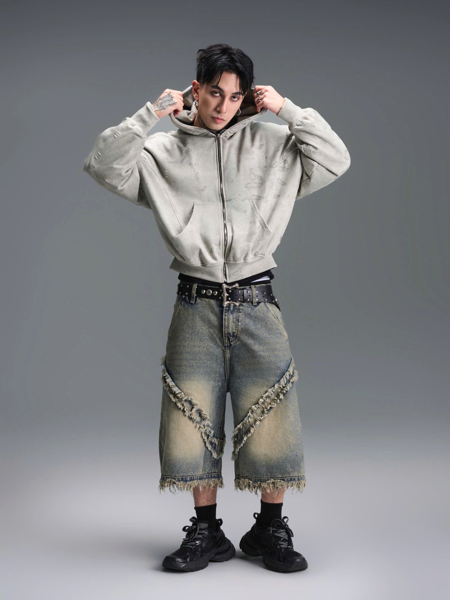 Concrete Muted Grey Hoodie