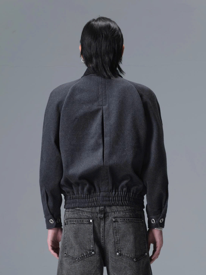 Plissé Wool Jacket