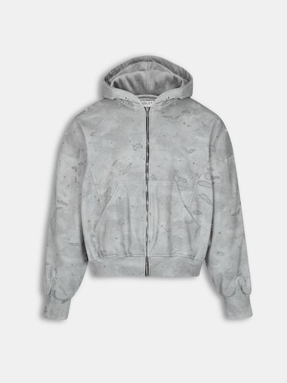 Concrete Muted Grey Hoodie