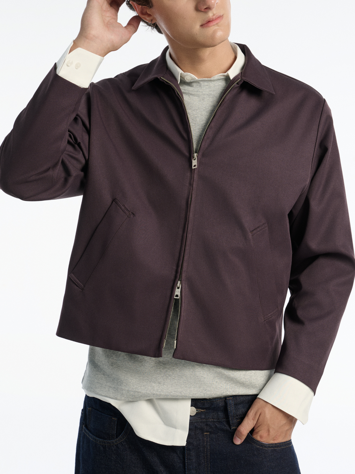 Crop Work Jacket