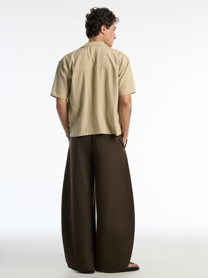 Lined Barrel Pants