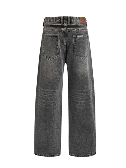 Loose-fit Washed Denim Pants