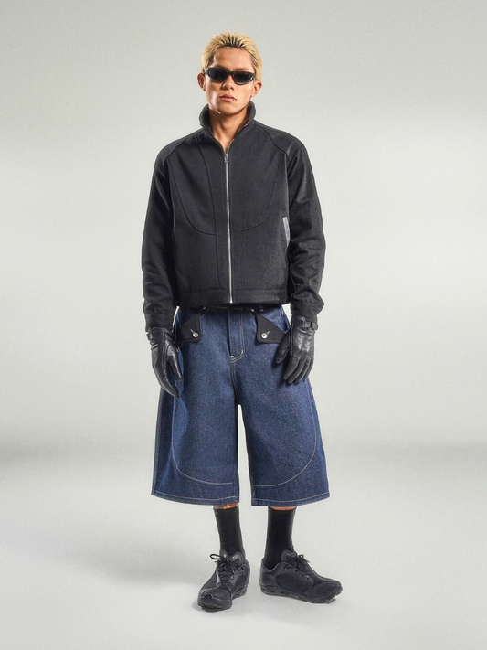 Mule Pocket Raw Denim Short