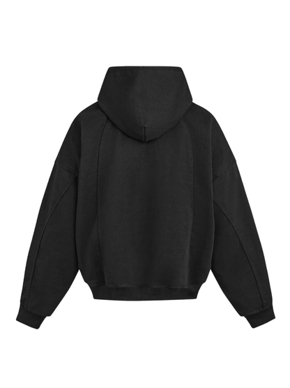 Spliced Washed Hoodie