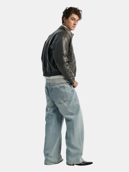 Twisted Wide Jeans
