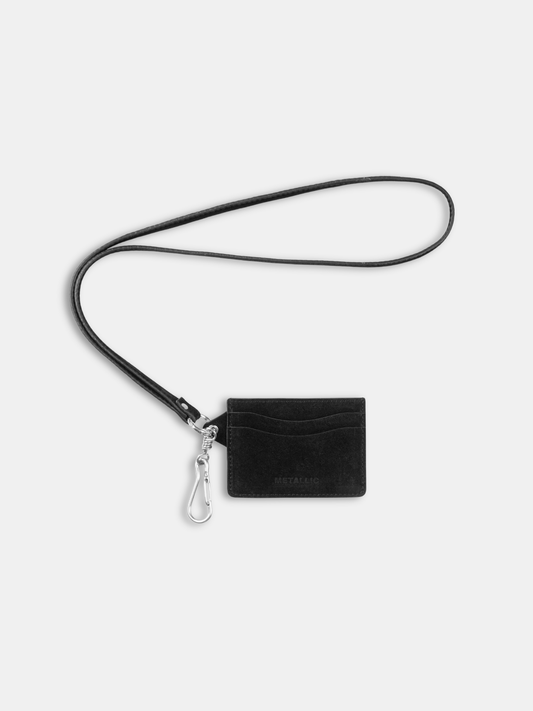 Raw Suede Card Holder