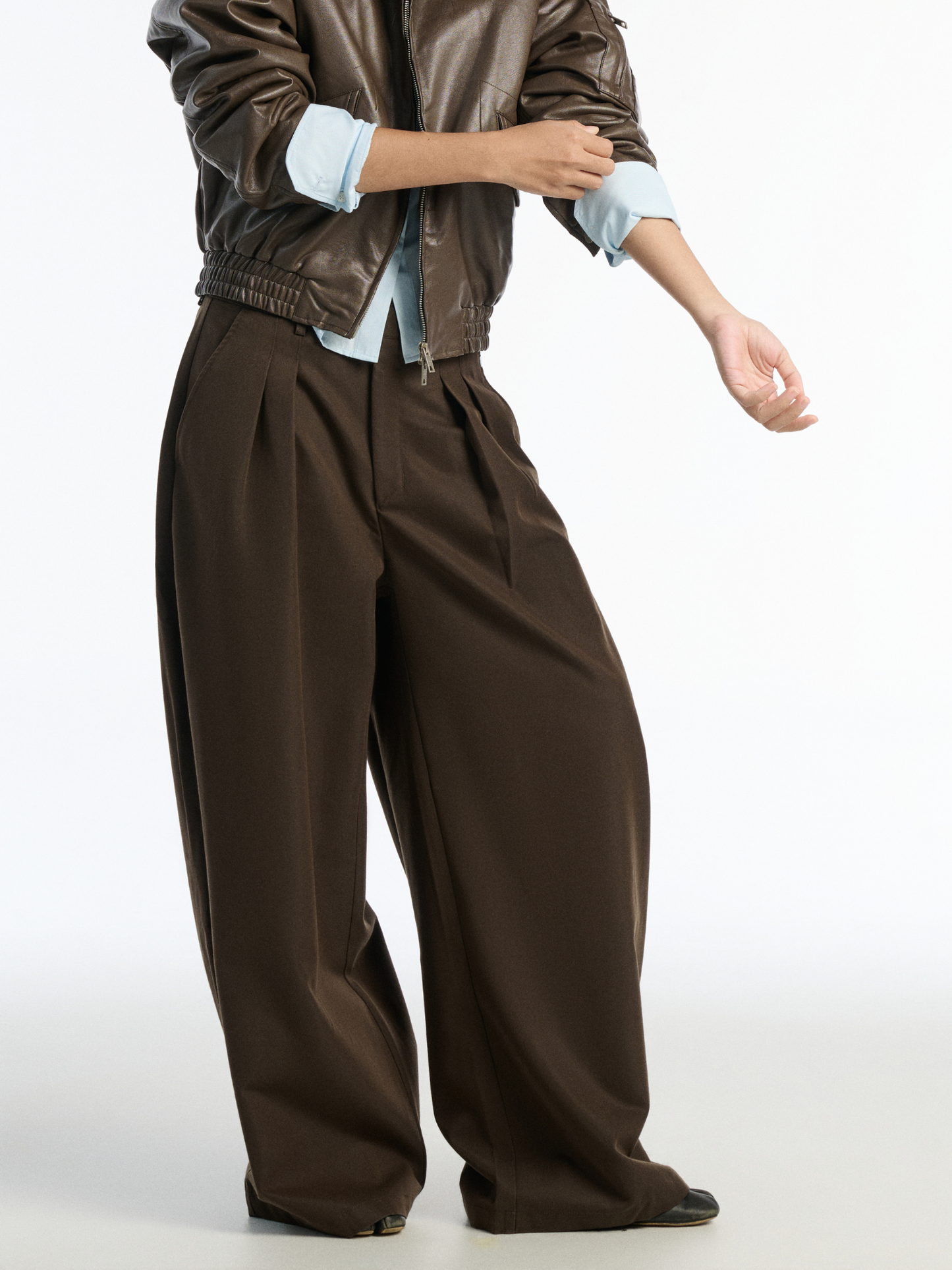 Lined Barrel Pants