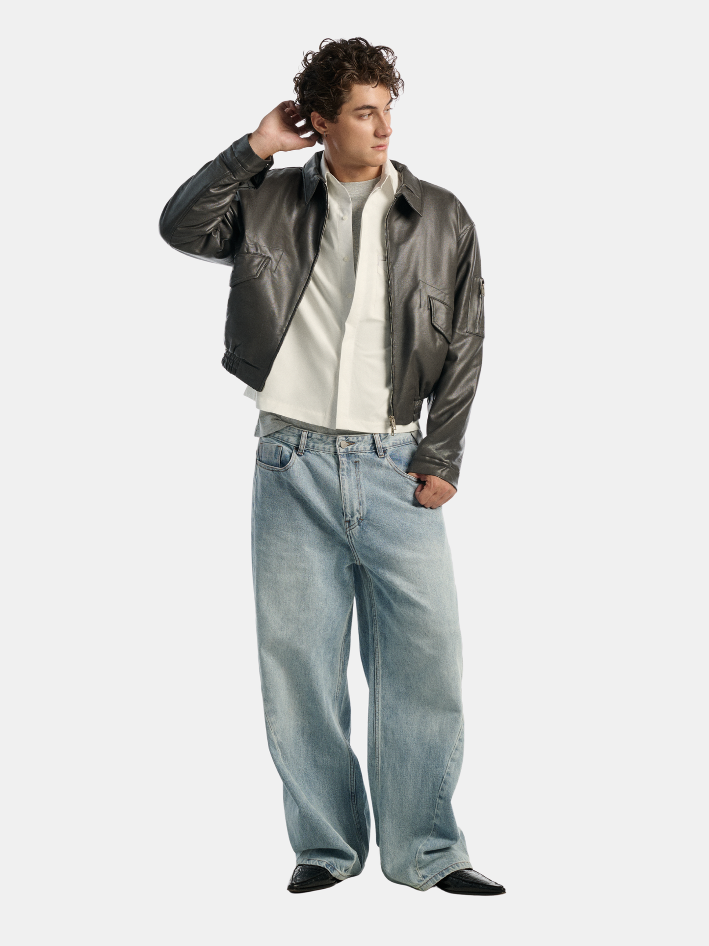 Twisted Wide Jeans