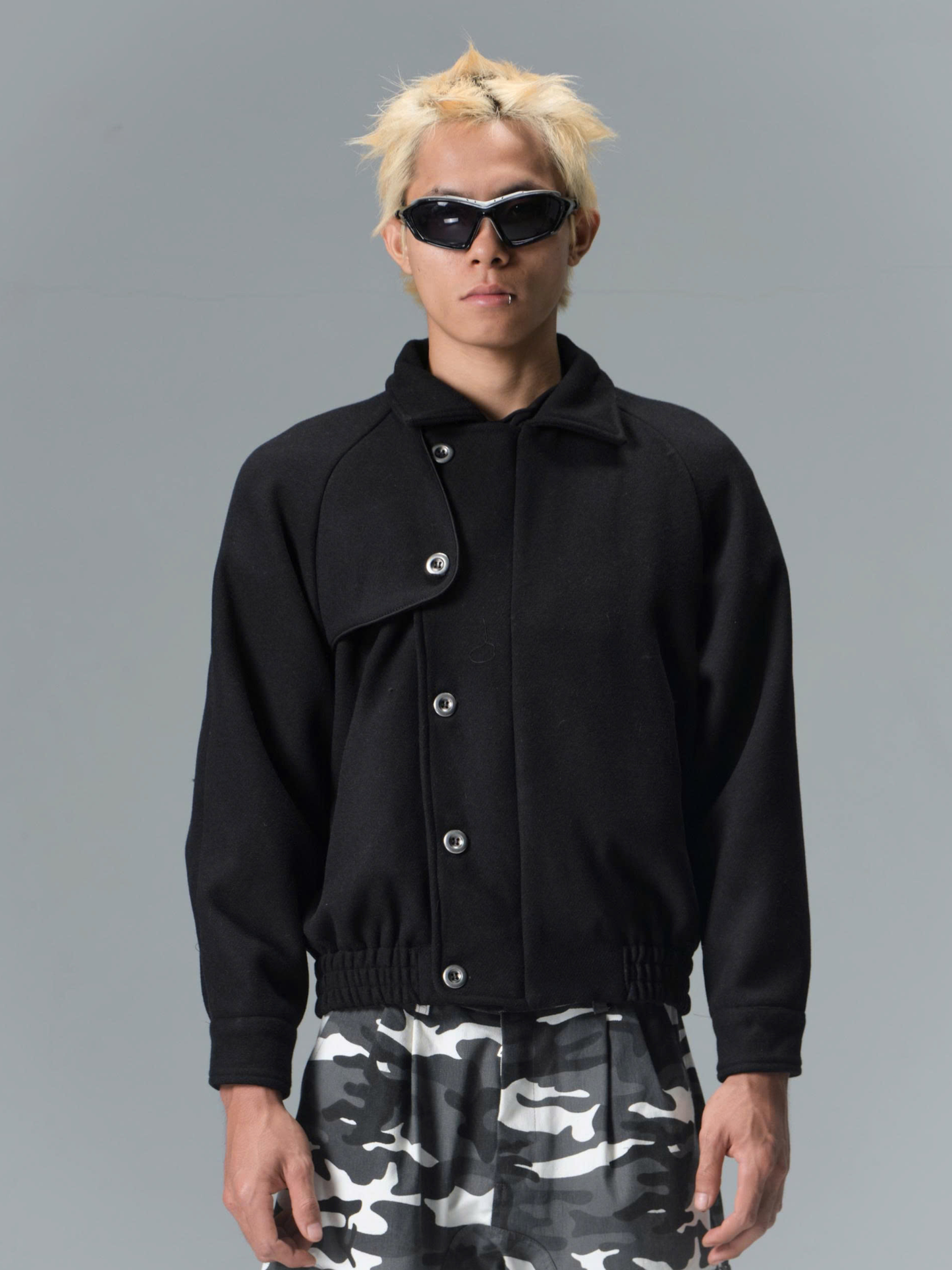 Plissé Wool Jacket