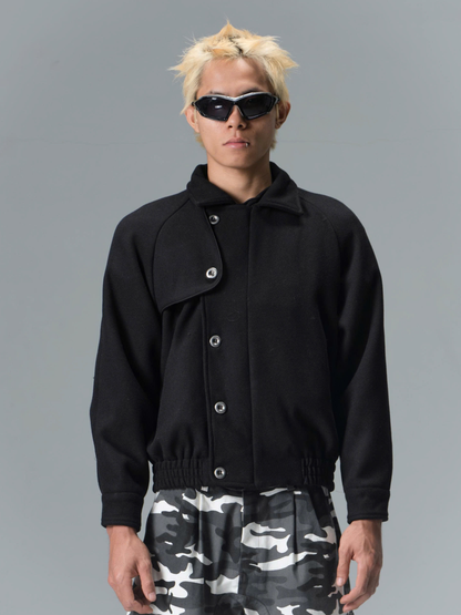 Plissé Wool Jacket