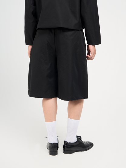 Wide Leg Khaki Shorts