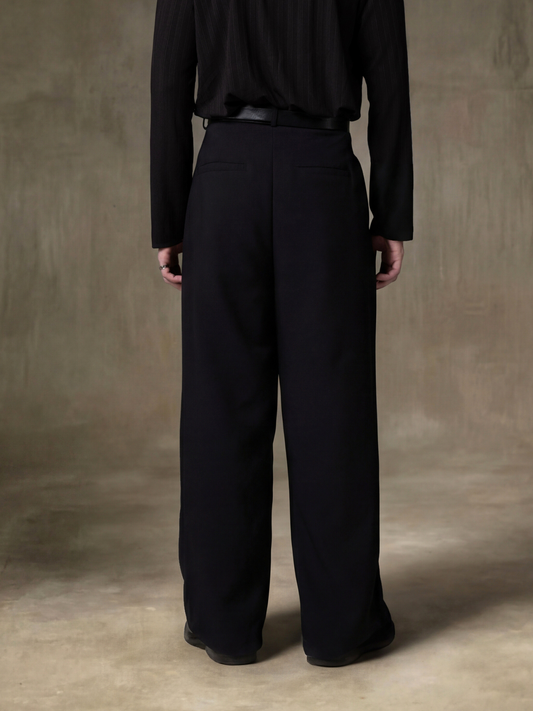 Eyelet Pleated Pants