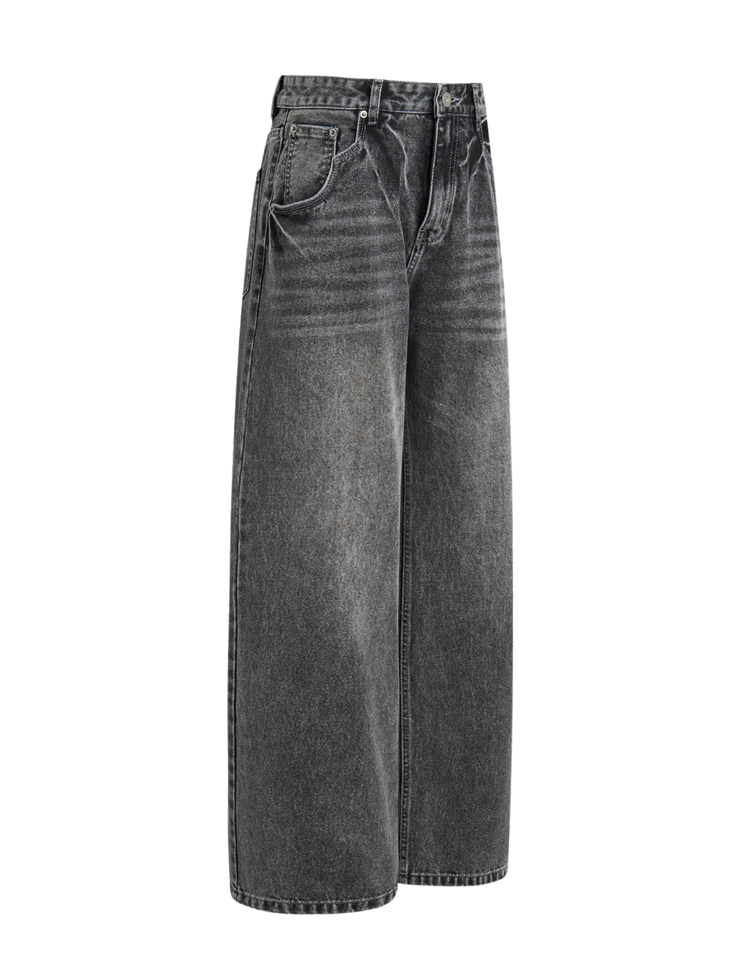 Loose-fit Washed Denim Pants