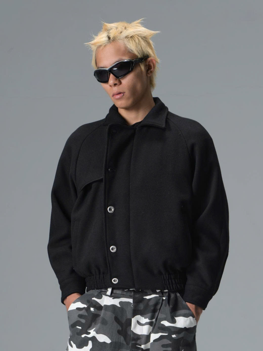 Plissé Wool Jacket