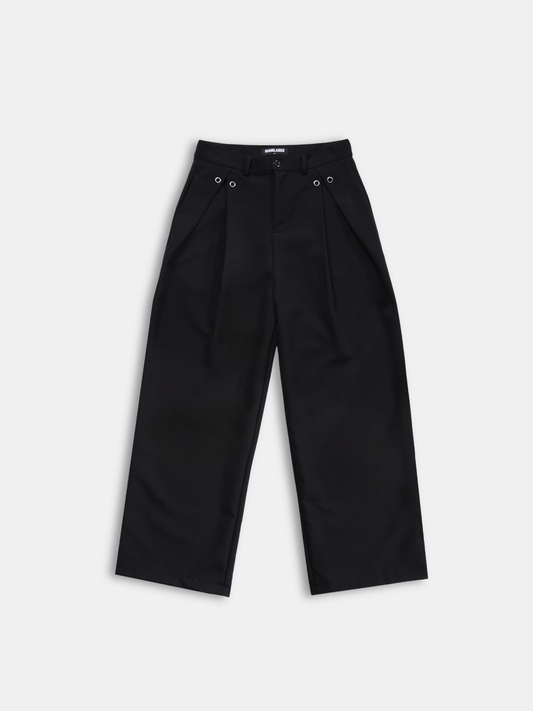 Eyelet Pleated Pants