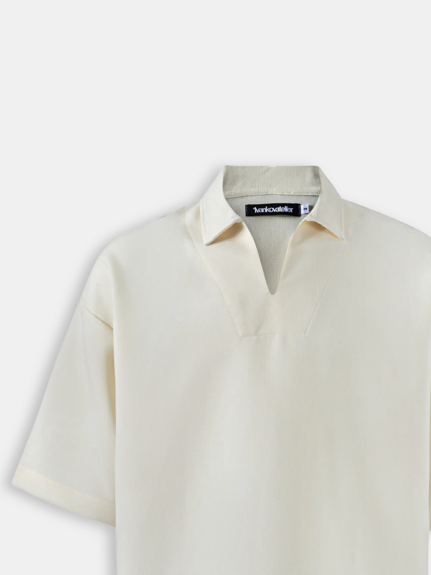 Boxy V-Neck Polo