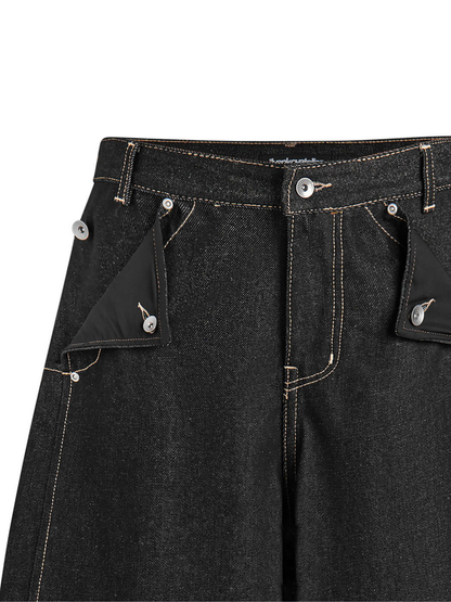 Mule Pocket Raw Denim Short
