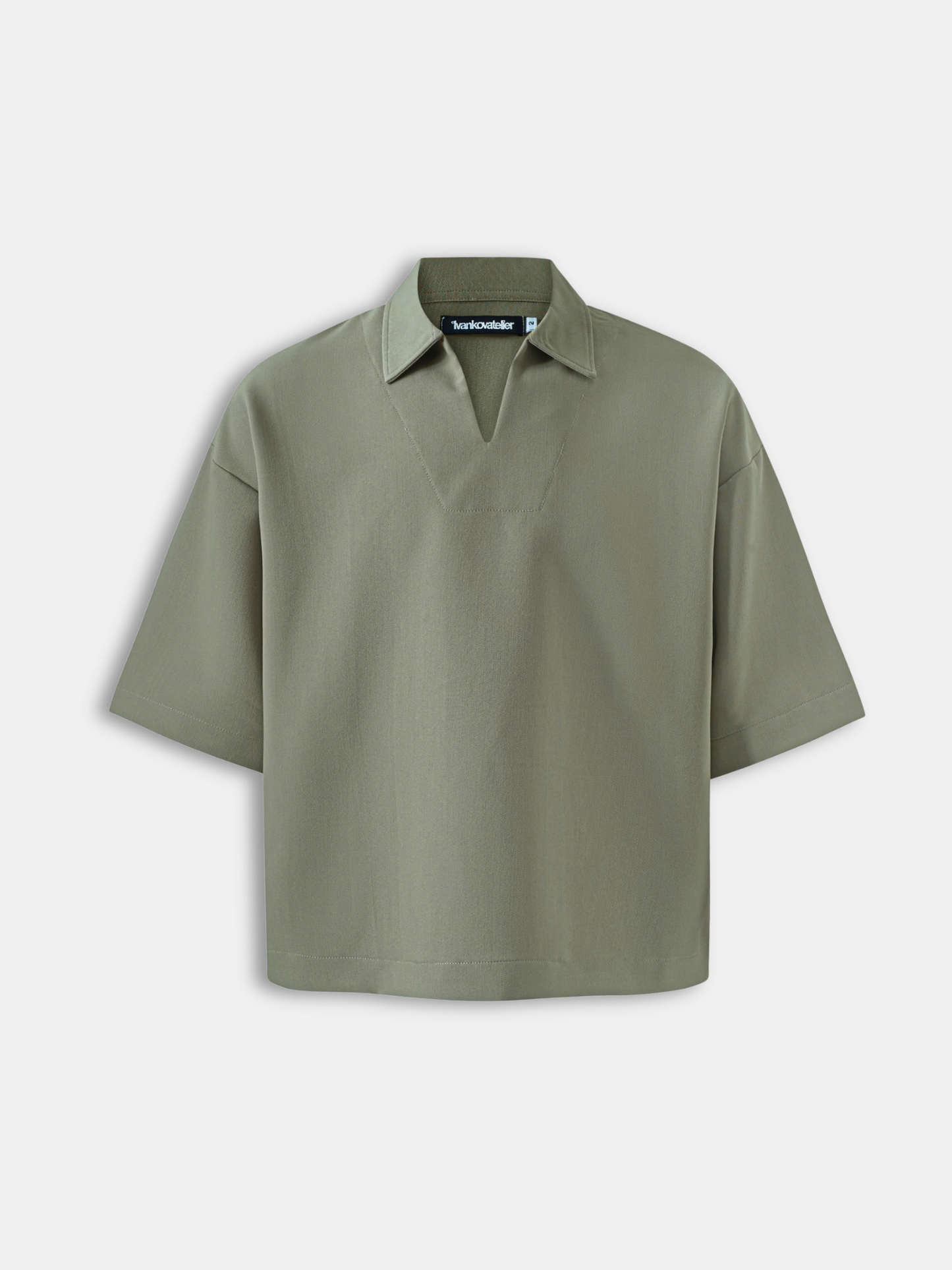 Boxy V-Neck Polo