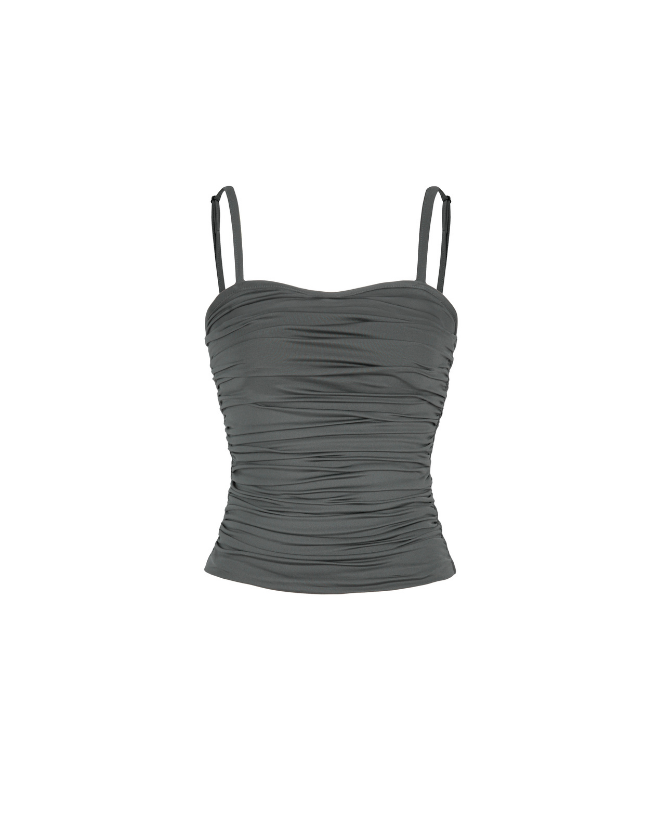 MELANCHOLY SMOKY GLOW TOP - Grey