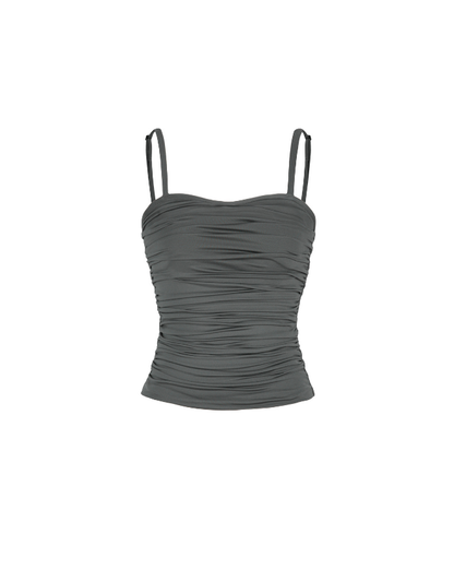 MELANCHOLY SMOKY GLOW TOP - Grey