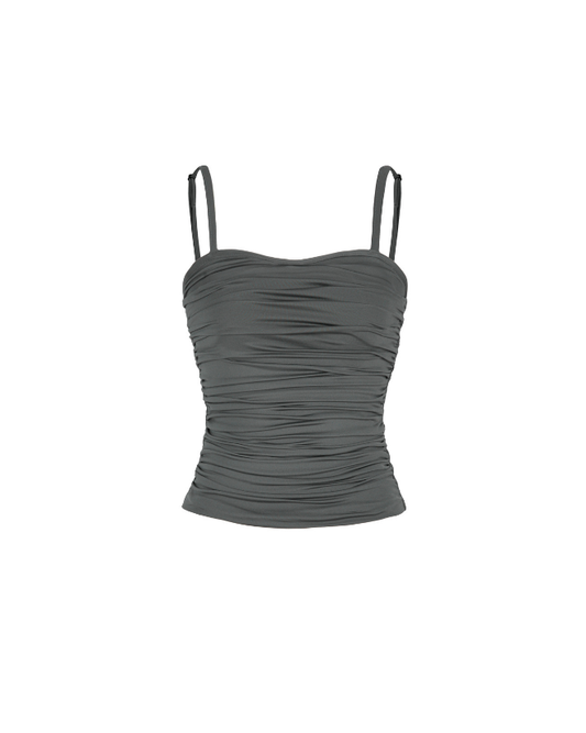 MELANCHOLY SMOKY GLOW TOP - Grey