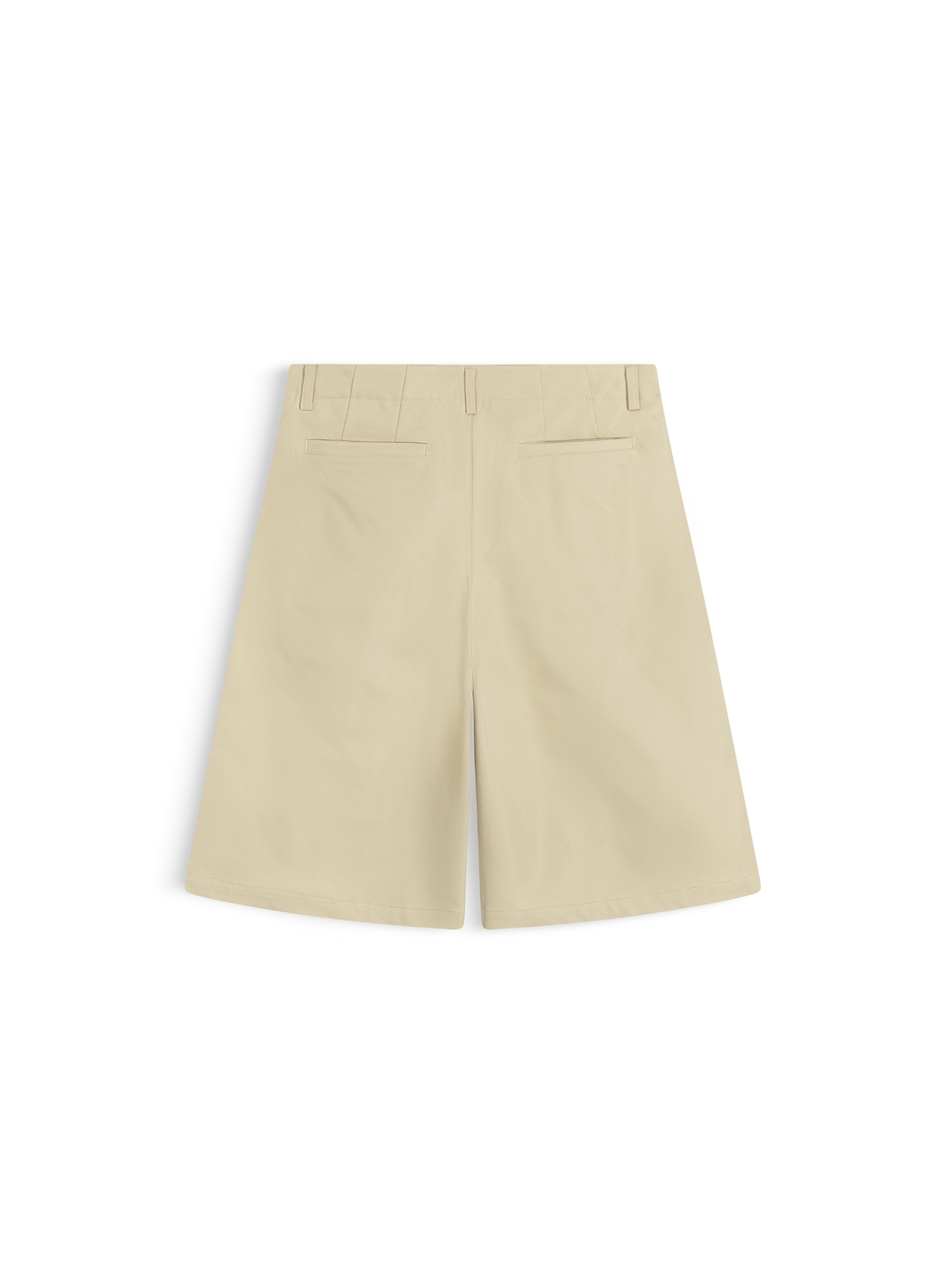 Wide Leg Khaki Shorts