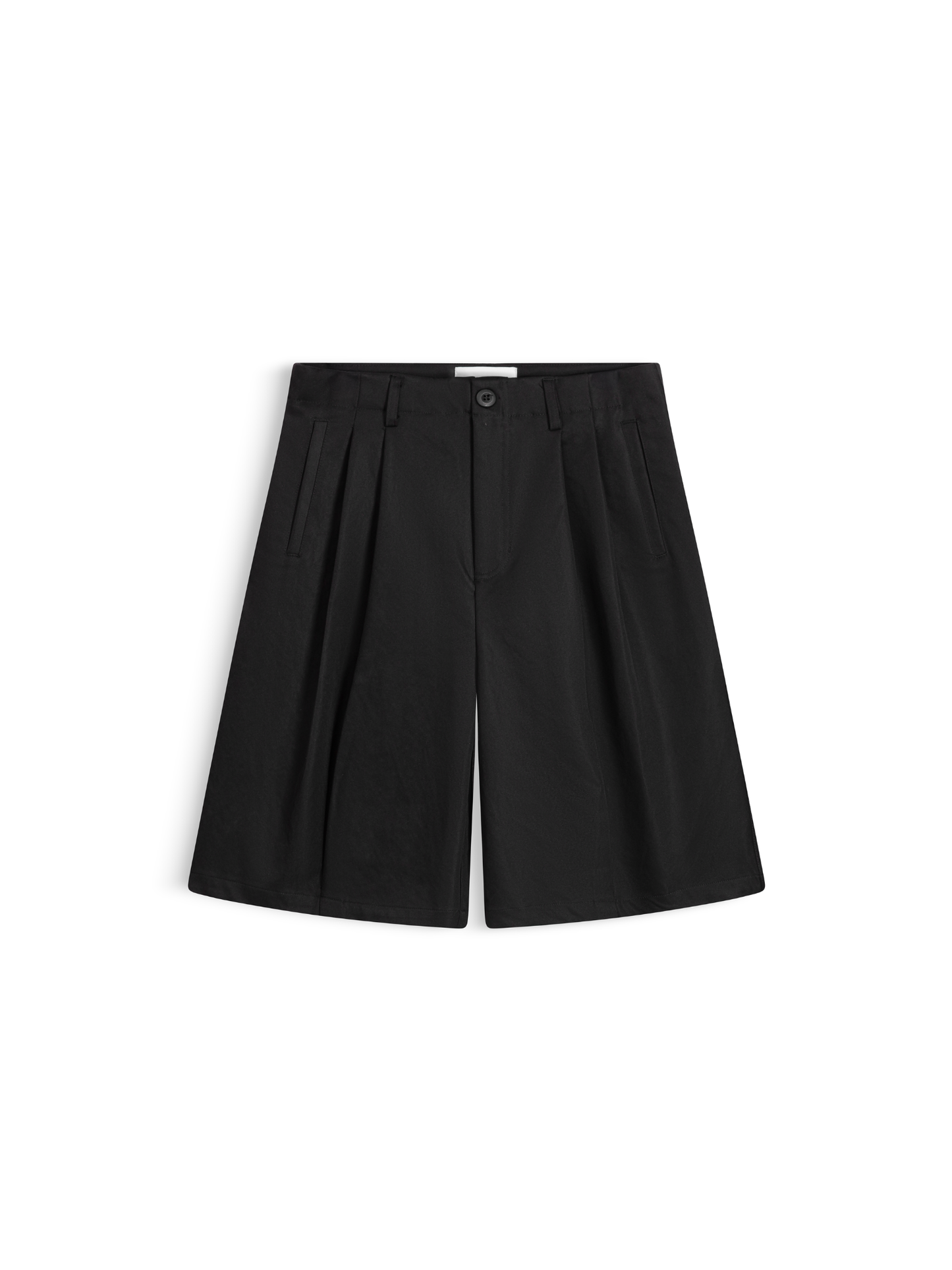 Wide Leg Khaki Shorts