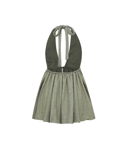 MELANCHOLY JADELYLI PEPLUM TOP (SAGE)