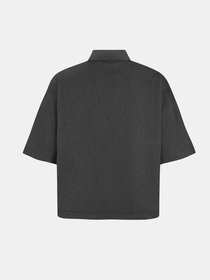 Boxy V-Neck Polo