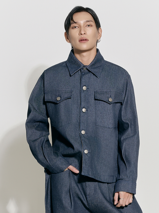 White Night Denim Shirt