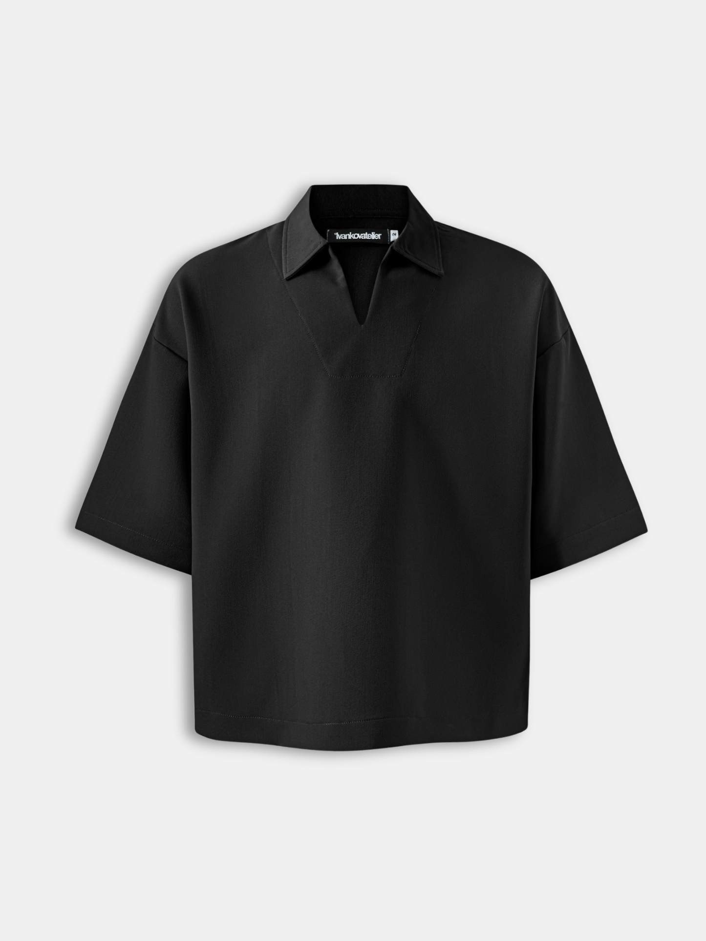 Boxy V-Neck Polo