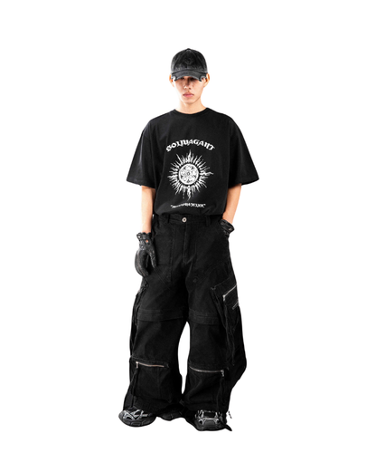 IVANKOV DETACHABLE NOMAD WASHED CARGO PANTS