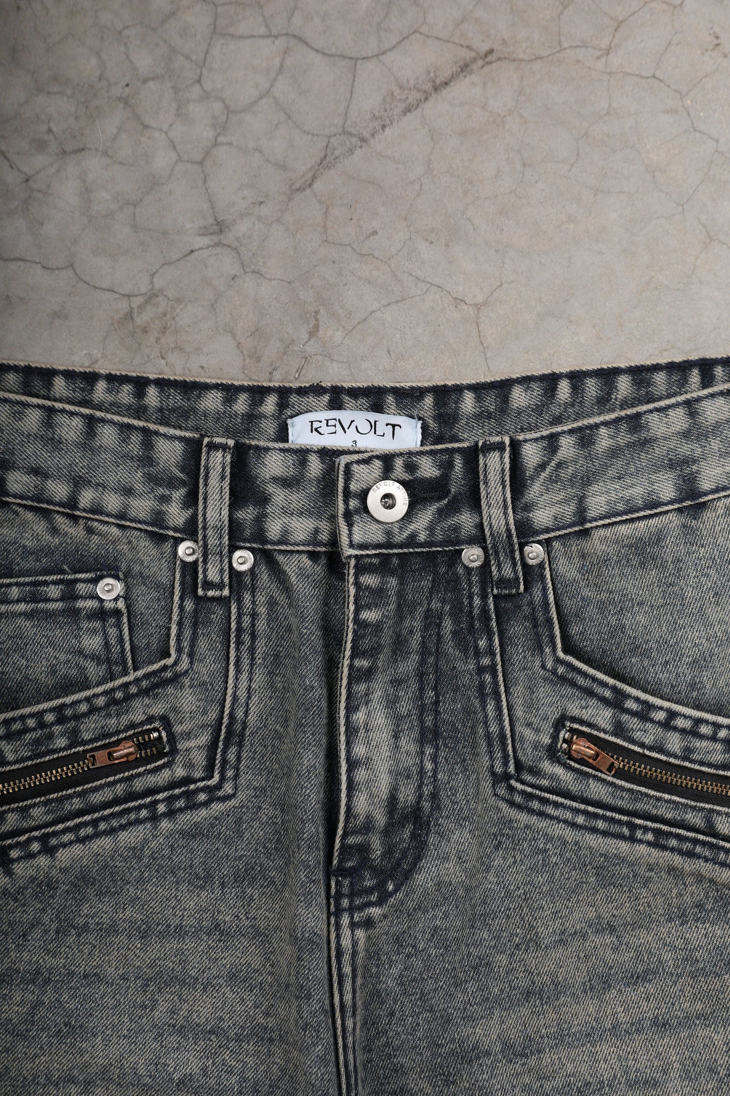 REVOLT ATTIRE CREPO DENIM PANTS
