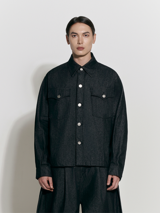 White Night Denim Shirt