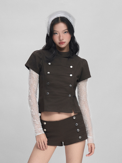 Orelis Button Top